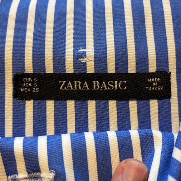 Zara whit and blue skirt - Picture 3 of 5